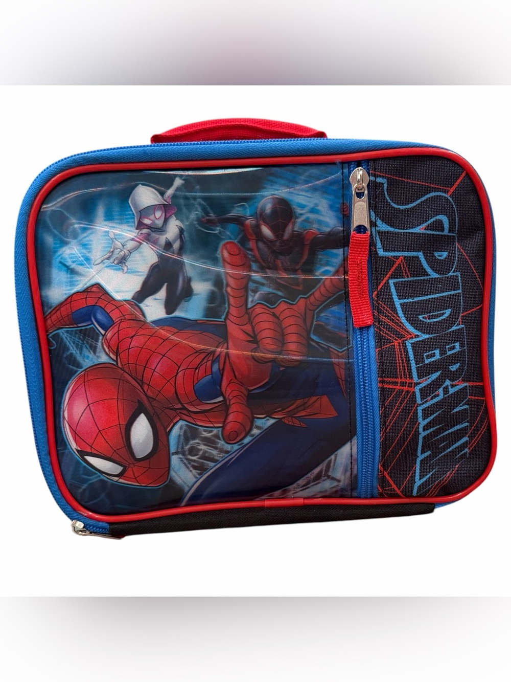 Marvel Spider-Man Lunch Box BioWorld Embossed Insulated Kids Lunch Bag